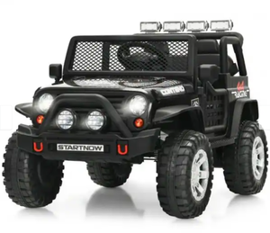 lot 58 image: Costway 12V Kids Remote Control Electric Ride On Truck Car with Lights and Music - 45 x 28.5 x 28.7 (L x W x H)