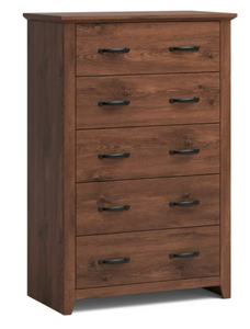 lot 60 image: Spiritual Realm Tall Storage Dresser with 5 Pull-out Drawers for Bedroom Living Room 17.00 x 31.00 x 47.00 Inches
