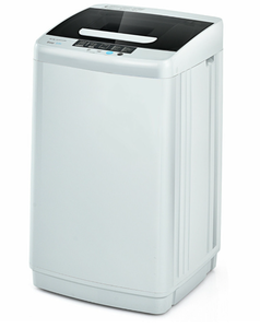 lot 62 image: Costway 8.8 lbs Portable Full-Automatic Laundry Washing Machine with Drain Pump (Turns On But Not Tested)