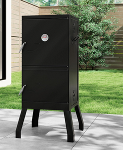 lot 66 image: Charcoal Smoker Outdoor, Vertical BBQ Smoker with Thermostat, 2 Access Doors, 2 Cooking Grates, 2 Removable Pans, Meat Smokers Grill for Parties, Barbecues and Backyard