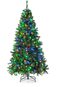 lot 254 image: Costway 7 Feet Christmas Tree Pre-Lit