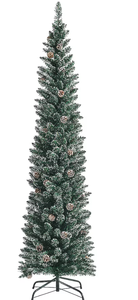 lot 258 image: Costway 7-ft Pencil Artificial Christmas Tree