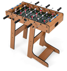 lot 283 image: KOTEK Folding Foosball Table, 27 Inch Football Game Table with 2 Mini Balls, Soccer Table Game for Kids Adults Family Game Night, Space Saving for Indoor Game Room Home