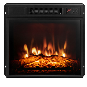 lot 341 image: Costway 1823 Inch Electric Fireplace Inserted with Adjustable LED Flame