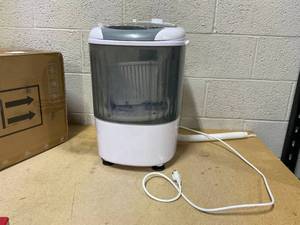 lot 459 image: Verabella Mini Washer and Dryer Combo, 5.5 Lbs Mini Laundry Washer, Semi-automatic Washing Machine with Drain Hose & Spin Tub, Small Washing Machine for Drom RV Apartment (Grey)