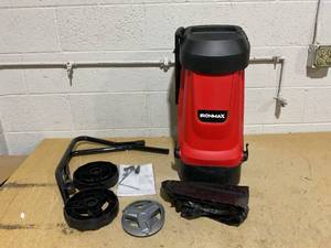 lot 129 image: Costway 15-AMP Electric Wood Chipper and Shredder Leaf Mulcher with Wheels