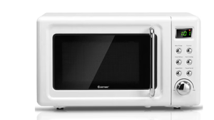 lot 344 image: Costway 0.7-cu ft 700 -Watt Countertop Microwave ( White )