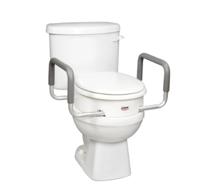 lot 359 image: Carex Toilet Seat Elevator With Handles - For Standard Toilet Seats