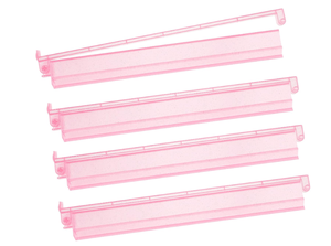 lot 360 image: Mahjong Racks with Pushers 4PCS Set Majiang Tile Holder Acrylic Mahjong Racks Accessories and Gifts