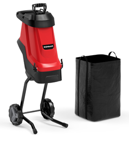 lot 75 image: Costway 15-AMP Electric Wood Chipper and Shredder Leaf Mulcher with Wheels