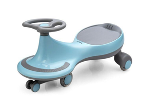 lot 84 image: Costway TQ10001BL Wiggle Car Ride-On Toy with Flashing Wheel, Blue