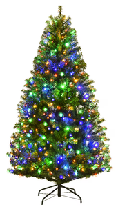 lot 147 image: Costway 5-ft Pre-lit Artificial Christmas Tree with Multicolor LED Lights
