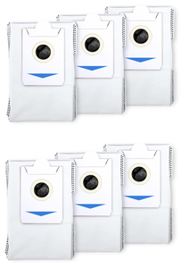 lot 240 image: LOT OF 2 ECOVACS Dustbag 3 Pcs, Compatible with DEEBOT X2 OMNI X2 COMBO, Robot Vacuum and Mop Combo, White