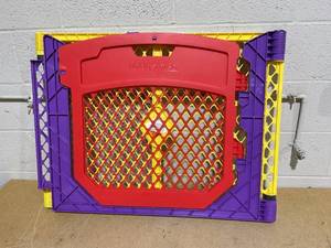 lot 151 image: Toddleroo by North States - Superyard Colorplay 2-Panel Door Extension 65.5 Inch Play Yard Extension with Door - Works with Superyard Playpens - Colorplay