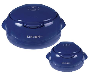 lot 188 image: Kitchen HQ Large & Small Thermal Microwaveable Insulated Bowls wLids