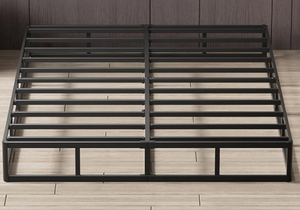 lot 379 image: AROMUSTIME Queen Box Spring 9 Inch High Profile Black Heavy Duty Metal Mattress Foundation with Fabric Cover,Easy Assembly,Non-Slip & Noise-Free