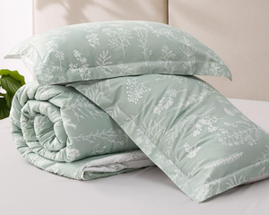 lot 397 image: Bedsure King Comforter Set - Sage Green Bed Set, 3 Pieces Cute Floral Bedding, 1 Soft Reversible Botanical Flowers Comforter and 2 Pillow Shams