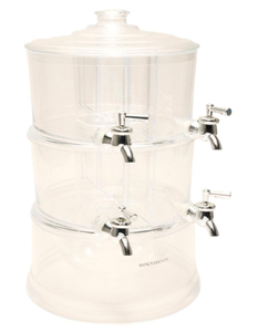 lot 428 image: Improvements 2-Tier 4-Chamber Beverage Dispenser Party Tower