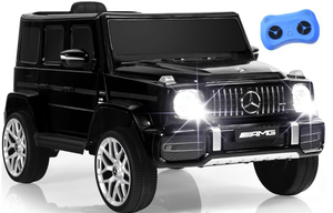 lot 452 image: INFANS Licensed Mercedes Benz G63 Kids Ride On Car, 12V Electric Vehicle with Remote Control, Double Open Doors, Music, Bluetooth, Wheels Suspension, Battery Powered for Children Boy Girl (Black)