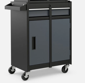 lot 453 image: Costway Outdoor Rolling Tool Storage Chest Cabinet