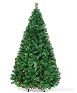 lot 456 image: Goplus 5ft Artificial Christmas Tree, Unlit Christmas Pine Tree with 350 PVC Branch Tips, Foldable Metal Stand, Xmas Full Tree for Indoor Home Office Decor