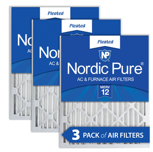 lot 464 image: Nordic Pure 20x30x2 Pleated MERV 12 Air Filters 3 Pack