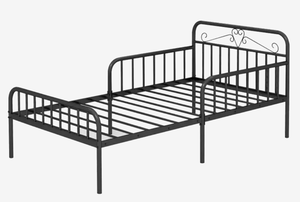 lot 478 image: Costway Twin Size Bed Frame with Headboard and Safety Side Guardrails