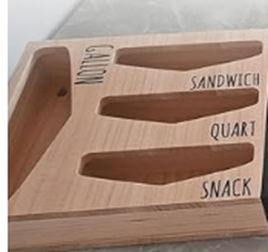 lot 177 image: Losvio Bag Storage Organizer for Kitchen Drawer, Farmhouse Style Bags Organizer, Compatible with Gallon, Quart, Sandwich and Snack Variety Size Bag (White)