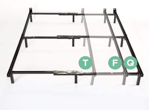 lot 493 image: Adujustable Bed Frame for Box Spring, TwinFullQueen, Black (USED,Maybe Missing Hardware)