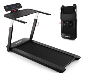 lot 8 image: 3HP Folding Treadmill with Adjustable Height and APP Control