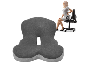 lot 154 image: Buttocks Cushion for Office Chair Memory Foam Seat Pad for Butt Support Tailbone Relief Ergonomic Chair Cushion for Home Car Travel or Work (Classic Black)