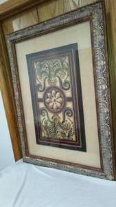 lot 222 image: Framed Art Print.  30 x 40 in.