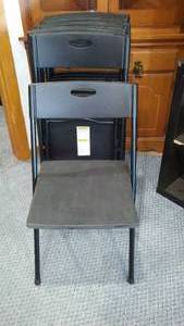 lot 200 image: Folding Chairs (9) Just in time for the Holidays.