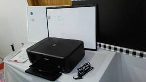 lot 246 image: Cannon Pixma MG3520 Printer, white Boards and More.