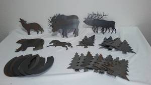 lot 282 image: Outdoor Wildlife Metal Cutouts (dozens).