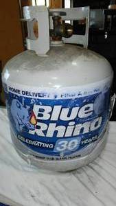 lot 261 image: 15 LB. Blue Rhino Propane Tank.
