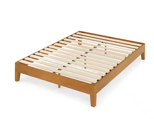 lot 3 image: 12 IN. KING WOOD BEDFRAME