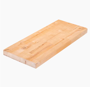 lot 6 image: 4FT UNFINISHED BIRCH FLOATING SHELF