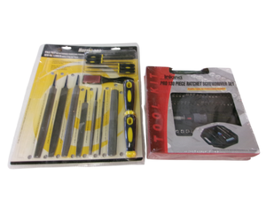 lot 80 image: New Inland Prop 130 Piece Ratchet Screwdriver Set & Hurrican File Set