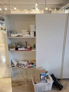 lot 35 image: White Office Bookshelf Unit