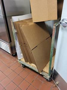 lot 130 image: Used Industrial Metal Cart with Casters