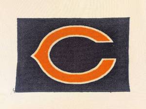 lot 24 image: Chicago Bears Floor Mat with Team Logo
