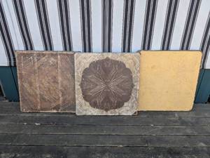 lot 31 image: Set of 3 Vintage Folding Card Tables Assorted Styles