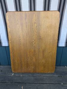 lot 44 image: Rectangular Wood Table Top with Rounded Edges