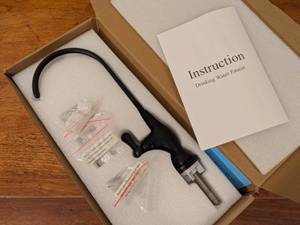 lot 71 image: Black Drinking Water Faucet with Multiple Connectors