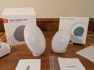 lot 78 image: Set of 2 Light Therapy Lamps with Original Packaging