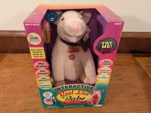 lot 88 image: Vintage Interactive Real Live Babe Plush Toy NIB