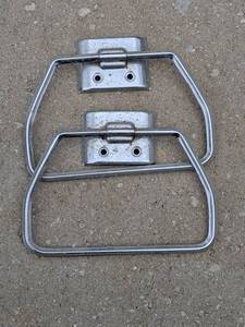 lot 167 image: Pair of Vintage Chrome Towel Rings with Mounting Brackets