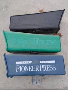 lot 174 image: Set of 3 Newspaper Boxes Star Tribune and Pioneer Press