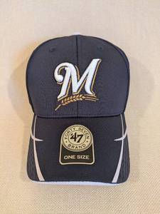 lot 254 image: 47 Brand Milwaukee Brewers Adjustable Baseball Cap One Size
